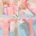 thumbnail image 4 of Mesh Beach Bag, Lightweight Beach Tote for Pool, Travel, and Shopping, Foldable Storage Bag with Shoulder Strap, 4 of 7