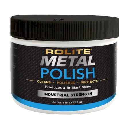 Rolite - RMP1# Metal Polish Paste - Industrial Strength Scratch Remover and Cleaner, Polishing Cream for Aluminum, Chrome, Stainless Steel and Other Metals, Non-Toxic Formula, 1 Pound, Pink, 1 Pack 1lb 1 pack