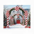 thumbnail image 1 of zhangmingg Festive Santa Garage Door Banner Decorative Cloth Cover for Holiday Season Window Store Display, 1 of 2
