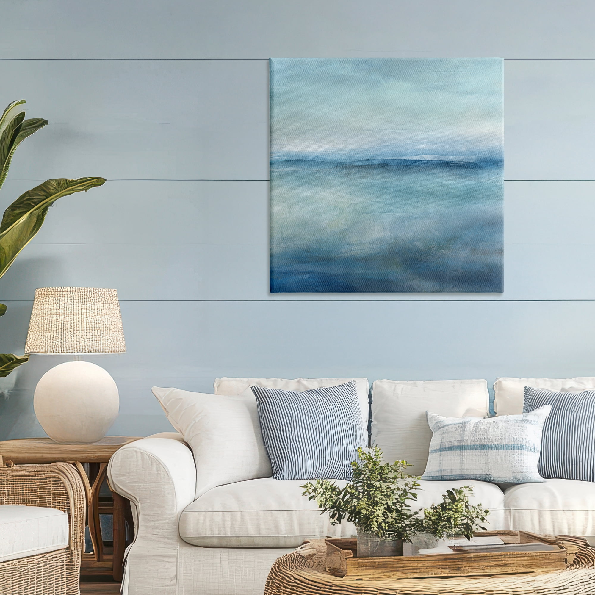 Stupell Industries Misty Blue Coastal Horizon Canvas Wall Art, design by Carol Robinson