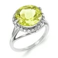 thumbnail image 2 of Sterling Silver Rhodium White Topaz & Lemon Quartz Ring Size 7, 2 of 3