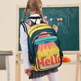 thumbnail image 7 of FORMRS Unisex School Backpack 17" Student Travel Bag with Laptop Compartment, Blue UFO, 7 of 7