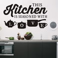 thumbnail image 2 of Adhesivos de pared de PVC con cita para cocina, tipografía creativa, 2 of 3