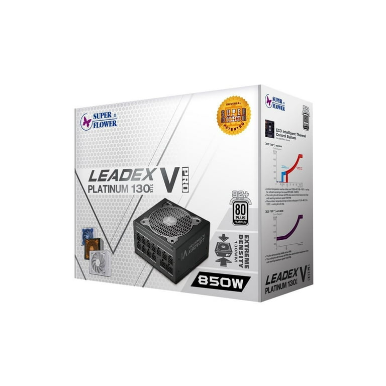 Super Flower Leadex V Platinum PRO 1000W ATX 80 PLUS PLATINUM Certified Power Supply, Smallest 130mm 1000W ATX PSU, 10 Years Warranty, Patent Super Super Flower Leadex V Platinum PRO 1000W ATX 80 PLUS PLATINUM Certified Power Supply, Smallest 130mm 1000W ATX PSU, 10 Years Warranty, Patent Super