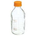 thumbnail image 1 of Unique Bargains 1000mL Clear Reagent Media Graduated Borosilicate Glass Storage Bottle Yellow Cap, 1 of 5