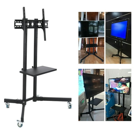 - TV Stand Mount, Mobile TV Cart,Fosa Mobile TV Cart Adjustable Stand Mount for 32-65 Inch LCD/LED Flat Panel Screen with Wheels