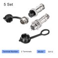 thumbnail image 2 of Conector de Aviación Unique Bargains GX12 12mm 2 Terminales 5A 300V Impermeable, 2 of 5