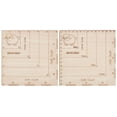 thumbnail image 1 of 2 medidores cuadrados de madera para ganchillo y punto, 1", 2", 3", 4" y 5". Esquina con patrón de oveja para marcar el punto de inicio de la puntada., 1 of 6
