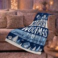 thumbnail image 6 of Merry Woofmas Holiday Dog Lover Rustic Dog Dad, Festive Pet Portrait Pattern, Warm Flannel Blanket for Cabin and Lodge, Dog Lovers Father's Day Gift, Pet Lover Home Decor, 6 of 9