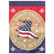 Magnolia Garden Don't Tread On Me Patriotic Alligator 13 x 18 Inch Polyester Garden Flag