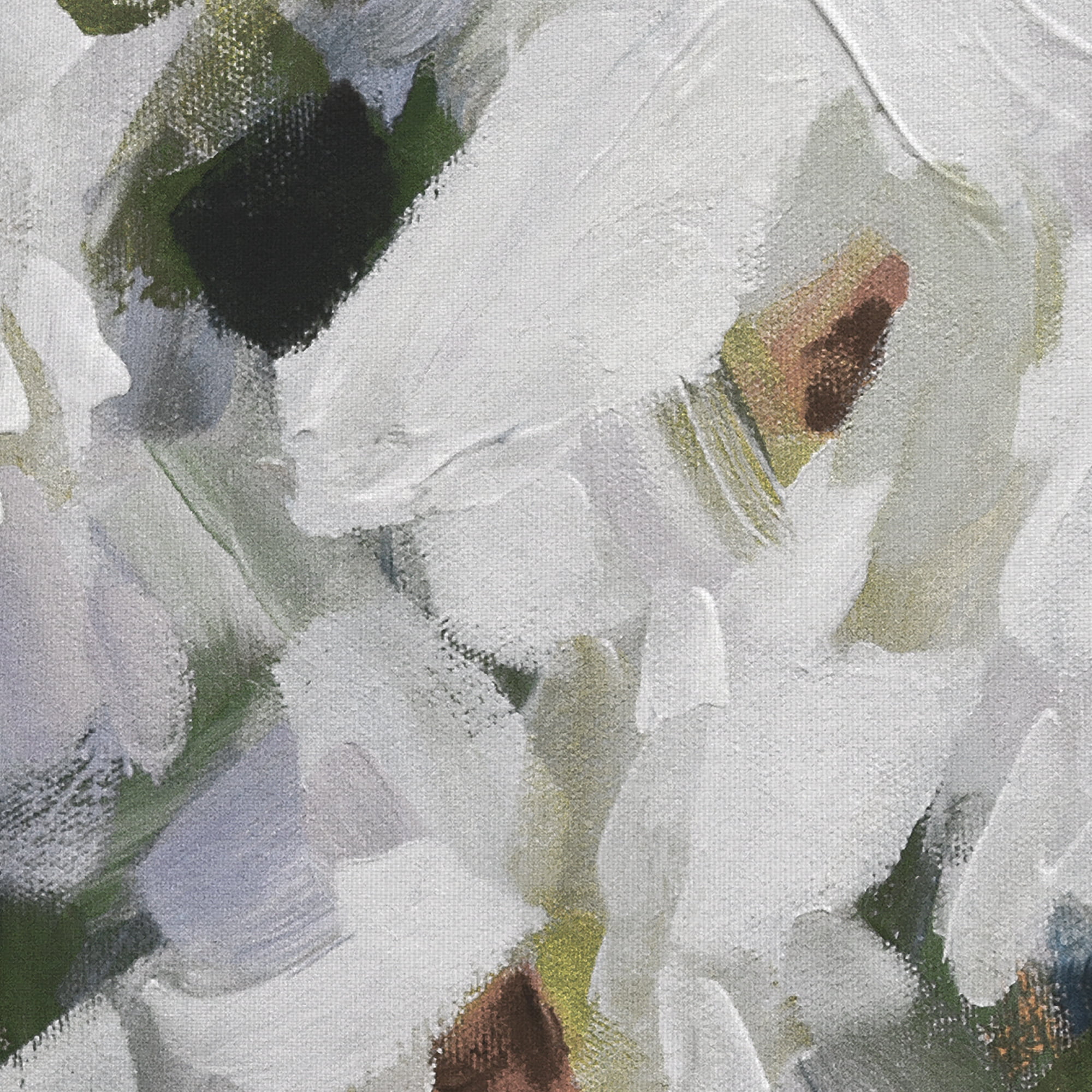 Masterpiece Art Gallery White Peony Bouquet Soft By Pamela Gatens Canvas Art Print 35" x 35"