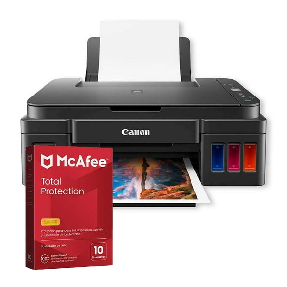 MULTIFUNCIONAL CANON G2110 COLOR Y ANTIVIRUS MCAFEE LICENCIA DIGITAL