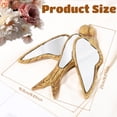 thumbnail image 2 of Swallow Mirror Wall Decor, Swallow Design Wall Mounted Sculptures, Retro Decorative Bug Insects Animals Beetle Mirrors, Creative Butterfly Home Decor for Living Room Bedroom(Swallow), 2 of 10