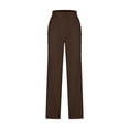 thumbnail image 5 of idosla Womens Sweatpants Loose Casual Drawstring Sweat Pants Elastic Band Straight Leg Athletic Pants with Pockets (Brown, 3XL), 5 of 6