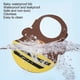 thumbnail image 4 of Silicone Cartoon Pattern Baby Bib Infant Waterproof Adjustable Portable Eating BibDark Coffee, 4 of 4