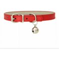thumbnail image 1 of Jinsinto Fashionable Leather Adjustable Collar with Bells for Kittens (Red), 1 of 1