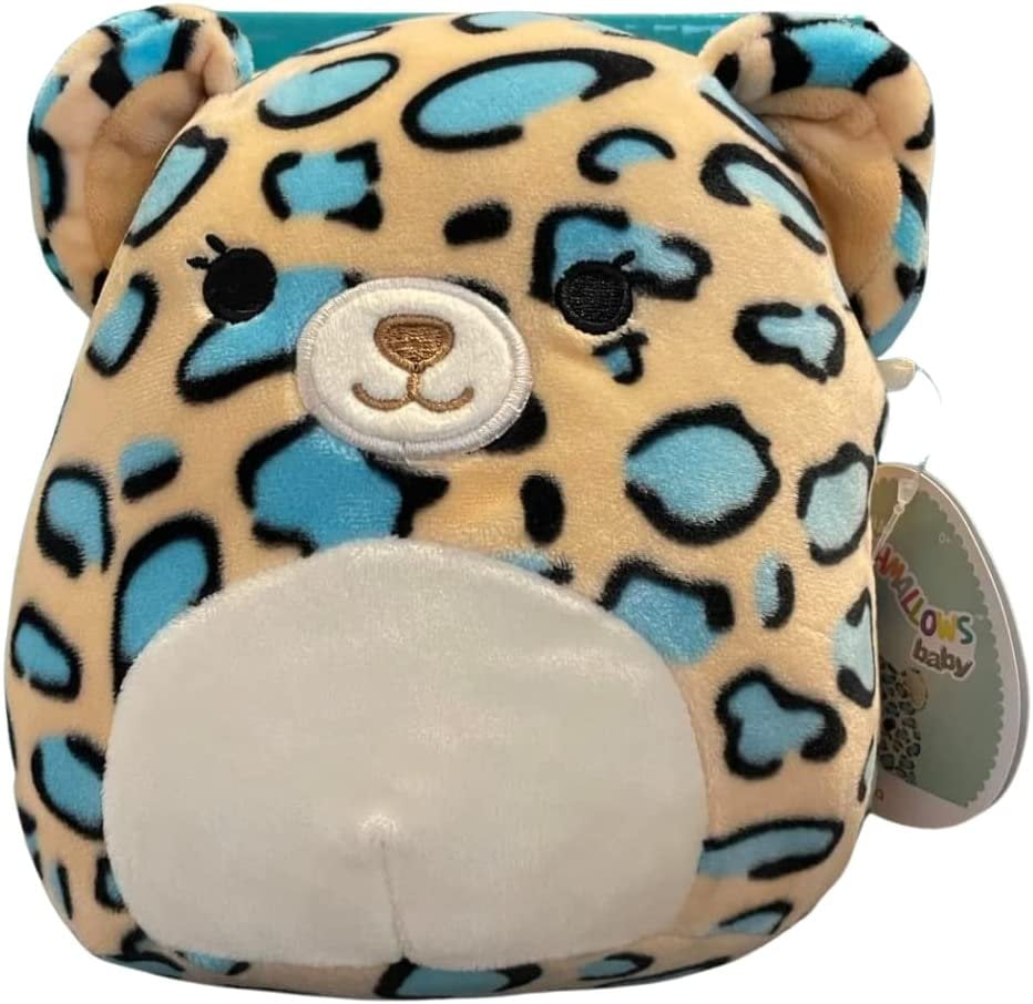 squishmallows teal leopard