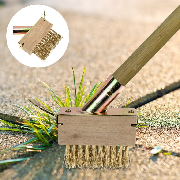 NEW Paver Weed Removal Block Brush Steel Wire Tool Weeds Block Paving