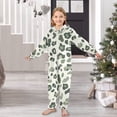 thumbnail image 6 of Leopard Print Pattern One Piece Pajamas Soft Jumpsuit Cozy Sleep and Play Romper Zipper and Pockets 13-14Y, 6 of 8