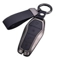 thumbnail image 3 of Zinc Alloy Leather Car Key Fob Case Cover Bag For BYD Song Qin Han EV FOR Tang, 3 of 5