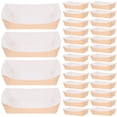 thumbnail image 1 of ColoMX 100 Uds. Botes de comida bandejas desechables platos para aperitivos bandejas para servir platos de fiesta, 1 of 8