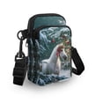 thumbnail image 3 of HELLHERO Winter Horse Joy Double Zipper Women Messenger Bag for Women, Casual Use, 3 of 7