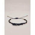 thumbnail image 2 of Trendy Black Obsidian Healing Bracelet Chip Bracelet Handmade Adjustable, 2 of 6