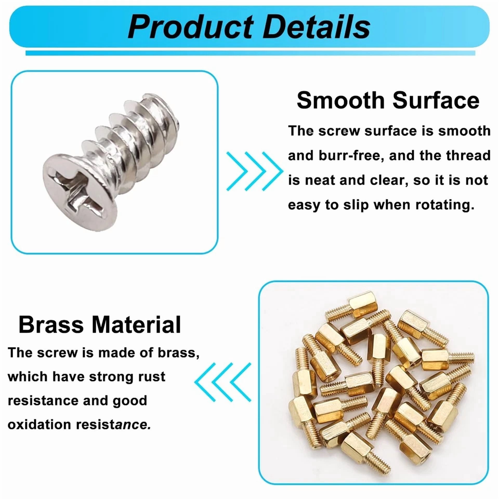 CIRCLE- 502Pcs Computer Screws Assortment Kit, Motherboard Standoffs Pc...