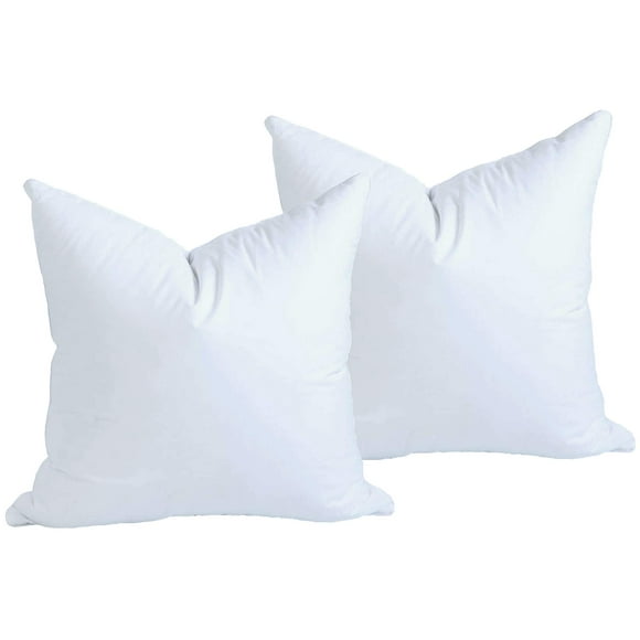 MoonRest Ensemble de Deux Housses de Coussin Carrées Alternatives en Duvet, Mélange de Coton, Hypoallergénique 24