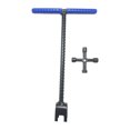 thumbnail image 1 of Llave para medidor de agua de 4 vías, llave de uso general, mango en T para jardín, para desagüe subterráneo 12 pulgadas azul, 1 of 8