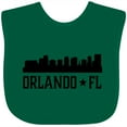 thumbnail image 3 of Inktastic Orlando Florida Skyline City Boys or Girls Baby Bib, 3 of 4