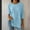 #369-Blue, variant on Ounisa Womens Tops Crewneck Short Sleeve Sweater Causal Tunic Tops Lightweight Summer Sweaters for Women