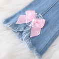 thumbnail image 7 of Toddler Girls Jeans Denim Elastic Wasit Wide Leg Baggy Pants Baggy Jeans Kids for Kids Girls 1-2 Years, 7 of 7