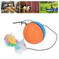 thumbnail image 1 of Interactive Cat Ball Toys, Electric 360 Degree Self Rotation Ball with Feather Stick Toy for Cats, 1 of 7