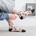 thumbnail image 2 of Fuzoiu Gnomes Merry Christmas Print Adult Socks, Crew Moisture-wicking Socks, Unisex Cushion Crew Socks,Casual Sports Ankle Socks, 2 of 7