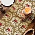 thumbnail image 3 of Brown Desert Camels Table Runner 90 Inches, Tropical Date Coconut Trees Cords Leaves Bed Runner Dresser Scarves Tabletop for Indoor Outdoor Parties/Ceremony/Banquet, 13" x 90", 3 of 8