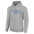 thumbnail image 2 of Men's Starter Heather Gray Montreal Canadiens Tailsweep Fleece Tri-Blend Pullover Hoodie, 2 of 3