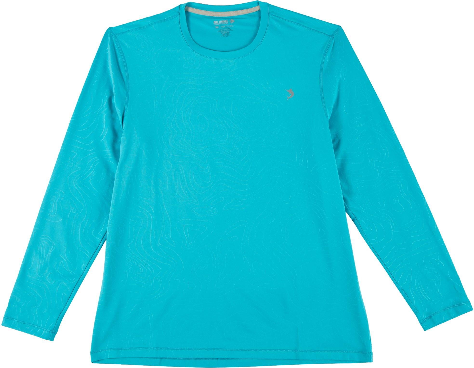 Reel Legends Reel Legends Mens Long Sleeve ReelTec Deboss TShirt