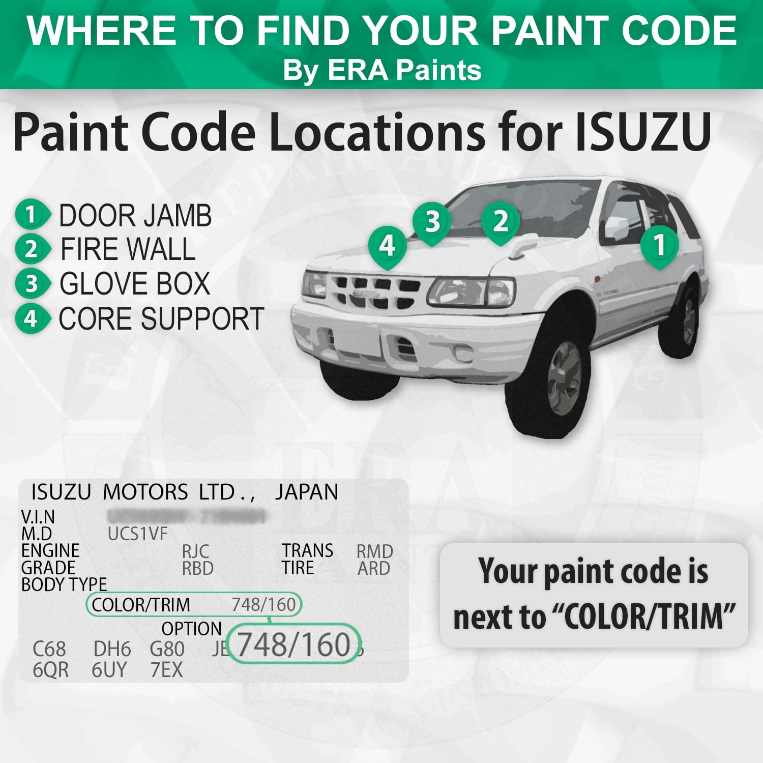 ERA Paints 520 - Nebula Gray Metallic for ISUZU Exact Match