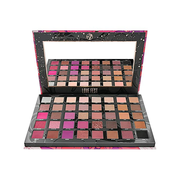 Gentage sig Suradam Grand W7 Love Fest Pressed Pigment Palette - 40 Playful Party Colors With Matte,  Shimmer, Glitters - Flawless Long-Lasting Bold Makeup - Vegan Friendly - Cruelty  Free. - Walmart.com