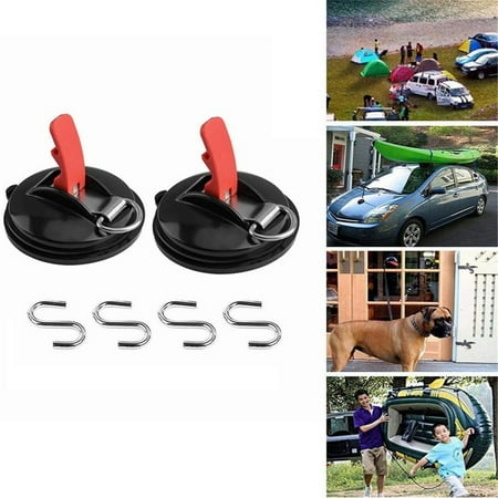 

Deals of the Day Clearance！ Lloopyting 2X Car Strap Strong Suction Cup+4X Hook Set Of 2 Suction Cup With 8 S Hooks Multifunctional Suction Cup Anchor Tool Car Dorm Room Essentials For Girls