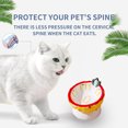 thumbnail image 4 of Raised Cat Food Bowl, Ceramic Elevated Cat Feeder Bowl, Anti Vomiting, Backflow Prevention, 4 of 5
