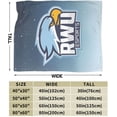 thumbnail image 3 of Roger Williams University Logo Fleece Blanket, Very Soft Microfiber Flannel Blanket for Couch Warm and Cozy for All Seasons, 3 of 6