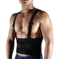 thumbnail image 1 of Heavy Lifting Safety Back Brace With Removable Suspender Straps, 1 of 3