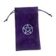 thumbnail image 2 of Bolsa de terciopelo con pentagrama para guardar cartas de tarot, con cordón bordado, suministros de brujería para caja de tarot de altar, 1 unidad., 2 of 4