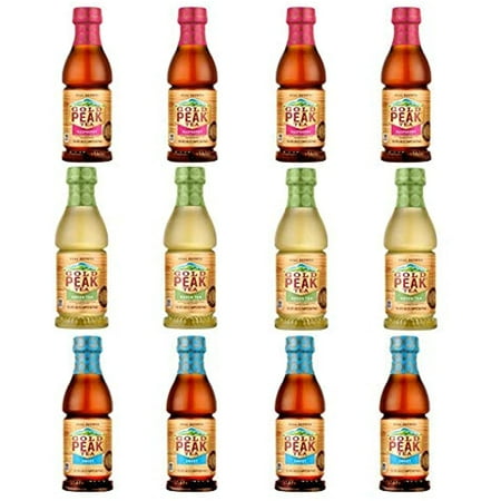 Luv Box - Variety Gold Peak Tea Pack 18.5Oz Bottle, 12Ct.,Raspberry,Sweet Tea.,Green Tea.