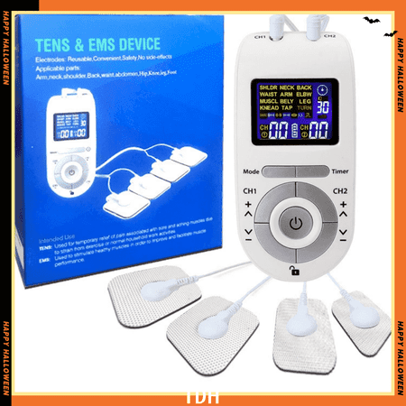 TENS Muscle Stimulator for Pain Relief - Deep Tissue EMS Mas - TENS Unit by HTX for Pain Relief