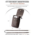 thumbnail image 4 of Leather Small Crossbody Bags for Women Designer Cell Phone Bag Wallet Purses Adjustable Strap, 4 of 7