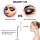 thumbnail image 3 of Espejo de maquillaje con luz LED y ventosa, espejo de aumento de 10 aumentos con cuello de cisne flexible y giratorio de 360 grados, espejo de maquillaje de viaje y baño para el hogar, 3 of 5