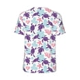 thumbnail image 2 of Daiia Ornamental Turtles Mens Baseball Jersey Button Down Shirts Short Sleeve Sports Uniforms-4X-Large, 2 of 9